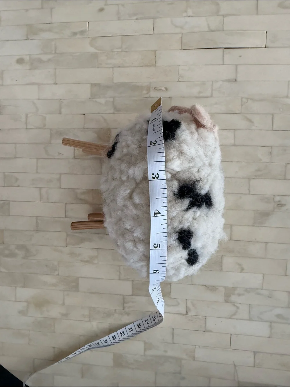 Westelm Decorative Wool Sheep Figurines - White and cream